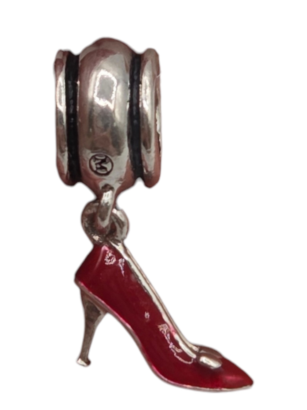 Donatella Silver Red High Heel Charm